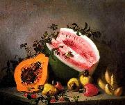 Mota, Jose de la Papaya and watermelon USA oil painting artist